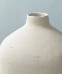 Hearth & Hand With Magnolia Distressed Ceramic Vase Natural White - Hearth & Hand™ with Magnolia -Hearth Shop GUEST 069bf212 80a2 4748 9786 6515ed5d1022