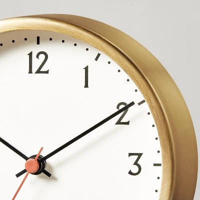 Hearth & Hand With Magnolia Brass Pedestal Table Clock Antique Finish - Hearth & Hand™ with Magnolia 4 Hearth & Hand With Magnolia Brass Pedestal Table Clock Antique Finish - Hearth & Hand™ with Magnolia - Image 2