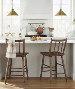 Hearth & Hand W/Magnolia Furniture 2pk Vintage Windsor Counter Stools - Aged Oak - Hearth & Hand™ with Magnolia