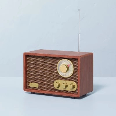 Hearth & Hand With Magnolia Portable AM/FM Bluetooth Radio Tonal Brown - Hearth & Hand™ with Magnolia 4 Hearth & Hand With Magnolia Portable AM/FM Bluetooth Radio Tonal Brown - Hearth & Hand™ with Magnolia - Image 2