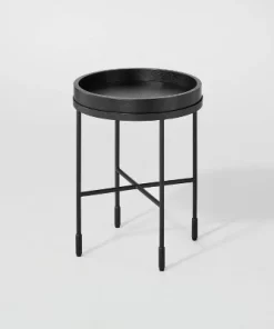 Hearth & Hand W/Magnolia Furniture Wood & Metal Accent Side Table - Black - Hearth & Hand™ with Magnolia 12 Hearth & Hand W/Magnolia Furniture Wood & Metal Accent Side Table - Black - Hearth & Hand™ with Magnolia -Hearth Shop GUEST 18f60d1f c6ab 4b71 9c37 45510af8c6ce