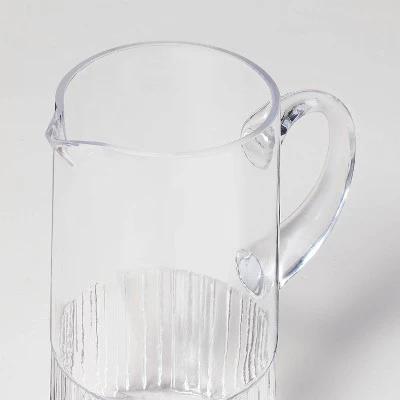 Hearth & Hand With Magnolia 79oz Fluted Glass Beverage Pitcher Clear - Hearth & Hand™ with Magnolia 4 Hearth & Hand With Magnolia 79oz Fluted Glass Beverage Pitcher Clear - Hearth & Hand™ with Magnolia - Image 2