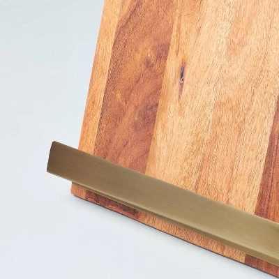 Hearth & Hand With Magnolia Wood Cookbook Holder with Metal Ledge - Hearth & Hand™ with Magnolia 4 Hearth & Hand With Magnolia Wood Cookbook Holder with Metal Ledge - Hearth & Hand™ with Magnolia - Image 2