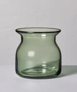 Hearth & Hand With Magnolia Green Glass Decorative Flared Bouquet Vase - Hearth & Hand™ with Magnolia -Hearth Shop GUEST 270ac429 265c 4c01 bac6 a3a434e9301f