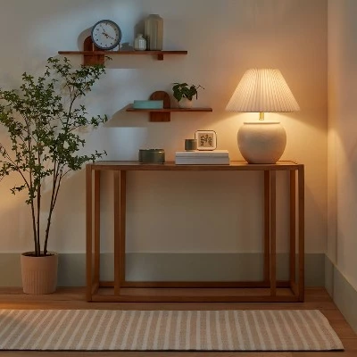 Hearth & Hand With Magnolia Distressed Ceramic Table Lamp Cream (Includes LED Light Bulb) - Hearth & Hand™ with Magnolia 4 Hearth & Hand With Magnolia Distressed Ceramic Table Lamp Cream (Includes LED Light Bulb) - Hearth & Hand™ with Magnolia - Image 2