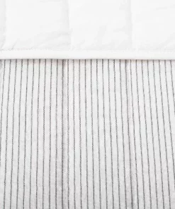 Hearth & Hand With Magnolia Microstripe Quilt Sour Cream/Railroad Gray - Hearth & Hand™ with Magnolia