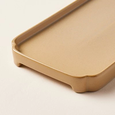 Hearth & Hand With Magnolia 6"x11" Ceramic Bathroom Tray Honey Brown - Hearth & Hand™ with Magnolia 4 Hearth & Hand With Magnolia 6"x11" Ceramic Bathroom Tray Honey Brown - Hearth & Hand™ with Magnolia - Image 2