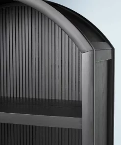 Hearth & Hand W/Magnolia Furniture Grooved Wood Arch Bookcase - Hearth & Hand™ with Magnolia Black -Hearth Shop GUEST 35188254 e5ca 4d96 9f80 13ea38a2fef7