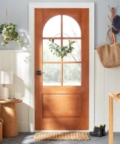 Hearth & Hand With Magnolia 24" Wood & Metal Vertical Wall Rack Brown/Brass - Hearth & Hand™ with Magnolia