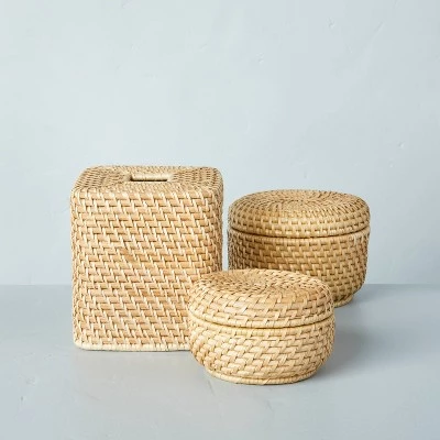 Hearth & Hand With Magnolia Woven Basket with Lid Natural - Hearth & Hand™ with Magnolia 4 Hearth & Hand With Magnolia Woven Basket with Lid Natural - Hearth & Hand™ with Magnolia - Image 2
