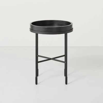 Hearth & Hand W/Magnolia Furniture Wood & Metal Accent Side Table - Black - Hearth & Hand™ with Magnolia 4 Hearth & Hand W/Magnolia Furniture Wood & Metal Accent Side Table - Black - Hearth & Hand™ with Magnolia - Image 2