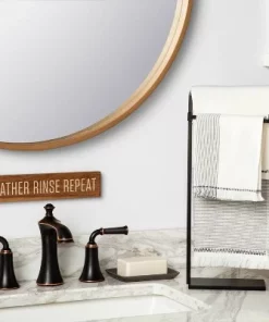 Hearth & Hand With Magnolia Metal Hand Towel Stand Matte Black - Hearth & Hand™ with Magnolia