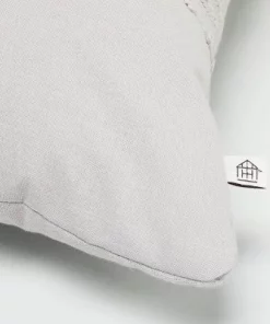 Hearth & Hand With Magnolia 16"x42" Slub Center Stripe Oversized Lumbar Bed Pillow - Hearth & Hand™ with Magnolia Jet Gray -Hearth Shop GUEST 39595539 2726 4f8c ada9 1dc40c939de7