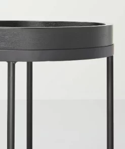 Hearth & Hand W/Magnolia Furniture Wood & Metal Accent Side Table - Black - Hearth & Hand™ with Magnolia 15 Hearth & Hand W/Magnolia Furniture Wood & Metal Accent Side Table - Black - Hearth & Hand™ with Magnolia -Hearth Shop GUEST 398b9ac5 fc9a 467a 9b32 9468b6a80411