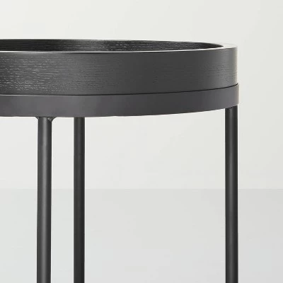 Hearth & Hand W/Magnolia Furniture Wood & Metal Accent Side Table - Black - Hearth & Hand™ with Magnolia 8 Hearth & Hand W/Magnolia Furniture Wood & Metal Accent Side Table - Black - Hearth & Hand™ with Magnolia - Image 6