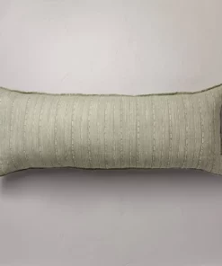 Hearth & Hand With Magnolia 16"x42" Washed Loop Stripe Lumbar Bed Pillow - Hearth & Hand™ with Magnolia Blue -Hearth Shop GUEST 3f4d66eb 1363 4711 9f60 162fc243fa6f
