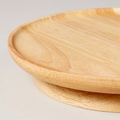 Hearth & Hand With Magnolia Wooden Pedestal Lazy Susan Natural - Hearth & Hand™ with Magnolia 4 Hearth & Hand With Magnolia Wooden Pedestal Lazy Susan Natural - Hearth & Hand™ with Magnolia - Image 2