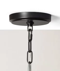 Hearth & Hand With Magnolia Milk Glass Adjustable Pendant Ceiling Light - Hearth & Hand™ with Magnolia Black Finish -Hearth Shop GUEST 45870e6c 8ffb 427f 8820 0b1e7545d275