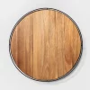 Hearth & Hand With Magnolia Wooden Lazy Susan with Metal Trim Brown/Black - Hearth & Hand™ with Magnolia -Hearth Shop GUEST 4603fb7c 7c8b 461c 95e8 cd1e4b02bfb8