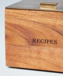 Hearth & Hand With Magnolia Wood Recipe Box with Metal Lid - Hearth & Hand™ with Magnolia -Hearth Shop GUEST 4607f848 2ea7 459b b700 c26df4147467