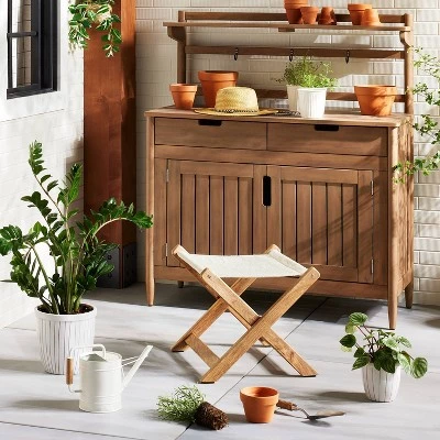 Hearth & Hand With Magnolia 2.88L Painted Metal Watering Can Cream - Hearth & Hand™ with Magnolia 3 Hearth & Hand With Magnolia 2.88L Painted Metal Watering Can Cream - Hearth & Hand™ with Magnolia