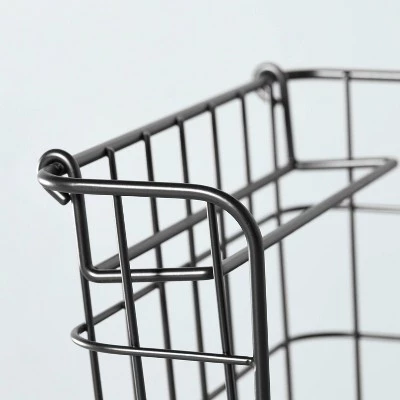 Hearth & Hand With Magnolia Stacking Wire Storage Basket Matte Black - Hearth & Hand™ with Magnolia 5 Hearth & Hand With Magnolia Stacking Wire Storage Basket Matte Black - Hearth & Hand™ with Magnolia - Image 3