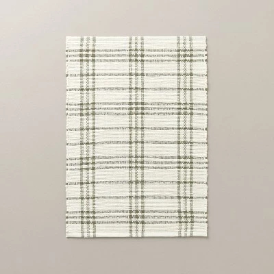 Hearth & Hand With Magnolia Tri-Stripe Plaid Handmade Woven Area Rug Green/Cream - Hearth & Hand™ with Magnolia 7 Hearth & Hand With Magnolia Tri-Stripe Plaid Handmade Woven Area Rug Green/Cream - Hearth & Hand™ with Magnolia - Image 5