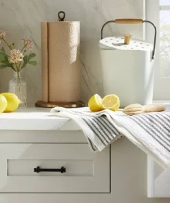 Hearth & Hand With Magnolia Wood & Brass Paper Towel Holder - Hearth & Hand™ with Magnolia