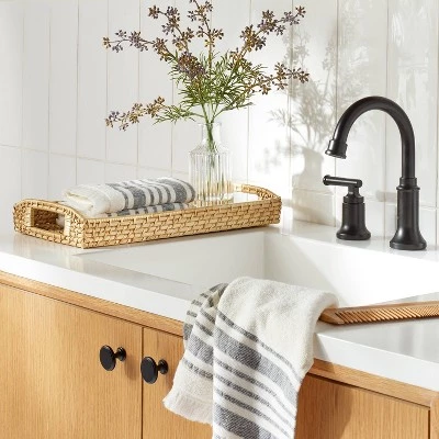 Hearth & Hand With Magnolia 7"x14" Natural Woven Bathroom Tray - Hearth & Hand™ with Magnolia 3 Hearth & Hand With Magnolia 7"x14" Natural Woven Bathroom Tray - Hearth & Hand™ with Magnolia