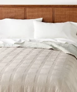 Hearth & Hand With Magnolia Grid Stitched Quilt Taupe/Green/Cream - Hearth & Hand™ with Magnolia 10 Hearth & Hand With Magnolia Grid Stitched Quilt Taupe/Green/Cream - Hearth & Hand™ with Magnolia -Hearth Shop GUEST 57ce13ac 789f 4943 b5b8 594b870e6c83