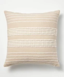Hearth & Hand With Magnolia 18"x18" Textured Bead Stripe Square Throw Pillow - Hearth & Hand™ with Magnolia Tan/cream 11 Hearth & Hand With Magnolia 18"x18" Textured Bead Stripe Square Throw Pillow - Hearth & Hand™ with Magnolia Tan/cream -Hearth Shop GUEST 5918a390 5c51 46b2 a7e6 6327ebf93926