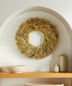Hearth & Hand With Magnolia 21" Preserved Grass & Lino Wreath - Hearth & Hand™ with Magnolia