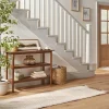 Hearth & Hand With Magnolia Wide Border Stripe Handmade Woven Area Rug Tan/Cream - Hearth & Hand™ with Magnolia