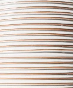 Hearth & Hand W/Magnolia Furniture 14"x17" Grooved Earthenware Indoor/Outdoor Accent Table Cream/Terracotta - Hearth & Hand™ with Magnolia -Hearth Shop GUEST 64b5795d 8c0e 4221 8502 44486ff9c19c