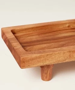 Hearth & Hand With Magnolia 7"x28" Footed Wood Serving Board Brown - Hearth & Hand™ with Magnolia -Hearth Shop GUEST 669e7f14 7388 43f4 b4fd 06bb48169fad