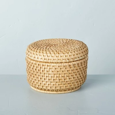 Hearth & Hand With Magnolia Woven Basket with Lid Natural - Hearth & Hand™ with Magnolia 7 Hearth & Hand With Magnolia Woven Basket with Lid Natural - Hearth & Hand™ with Magnolia - Image 5