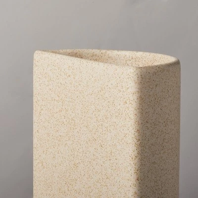 Hearth & Hand With Magnolia 2pc Sandy Textured Ceramic Pencil Cup Bookend Set Natural - Hearth & Hand™ with Magnolia 4 Hearth & Hand With Magnolia 2pc Sandy Textured Ceramic Pencil Cup Bookend Set Natural - Hearth & Hand™ with Magnolia - Image 2