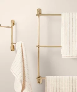 Hearth & Hand With Magnolia Wall-Mounted Brass Swivel Hand Towel Rack Antique Finish - Hearth & Hand™ with Magnolia -Hearth Shop GUEST 6d00560b 01b6 4058 9587 bbface94908c