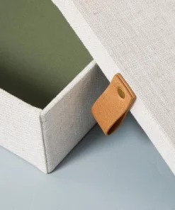 Hearth & Hand With Magnolia Fabric Storage Box with Faux Leather Accent Cream - Hearth & Hand™ with Magnolia 10 Hearth & Hand With Magnolia Fabric Storage Box with Faux Leather Accent Cream - Hearth & Hand™ with Magnolia -Hearth Shop GUEST 70070d36 5cf8 479b 84a5 202e1b7fc72b