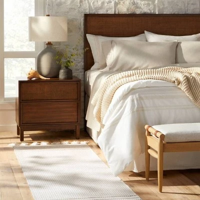 Hearth & Hand W/Magnolia Furniture Wood & Cane Transitional Nightstand - Hearth & Hand™ with Magnolia Natural 8 Hearth & Hand W/Magnolia Furniture Wood & Cane Transitional Nightstand - Hearth & Hand™ with Magnolia Natural - Image 7