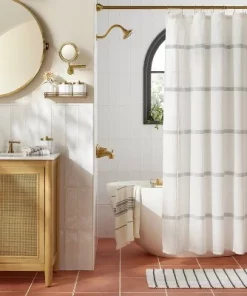 Hearth & Hand With Magnolia 20"x32" Grid Weave Bath Rug Cream/Gray - Hearth & Hand™ with Magnolia