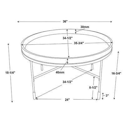 Hearth & Hand W/Magnolia Furniture Wood & Metal Coffee Table - Black - Hearth & Hand™ with Magnolia 9 Hearth & Hand W/Magnolia Furniture Wood & Metal Coffee Table - Black - Hearth & Hand™ with Magnolia - Image 7