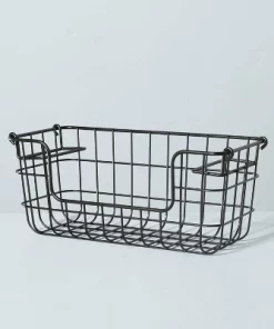 Hearth & Hand With Magnolia Stacking Wire Storage Basket Matte Black - Hearth & Hand™ with Magnolia 10 Hearth & Hand With Magnolia Stacking Wire Storage Basket Matte Black - Hearth & Hand™ with Magnolia -Hearth Shop GUEST 7f465f04 db4c 47cf 9411 7c8a601ab948