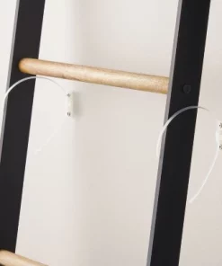 Hearth & Hand With Magnolia 6' Wood & Steel Blanket Ladder Black/Natural - Hearth & Hand™ with Magnolia -Hearth Shop GUEST 832b7fc2 080d 49de aa60 67ff10fe265d