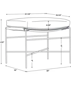 Hearth & Hand W/Magnolia Furniture Faux Leather & Metal Ottoman - Black/Brown - Hearth & Hand™ with Magnolia 13 Hearth & Hand W/Magnolia Furniture Faux Leather & Metal Ottoman - Black/Brown - Hearth & Hand™ with Magnolia -Hearth Shop GUEST 84b6f05b 85f5 44cb 8d34 f71cc1de51a3