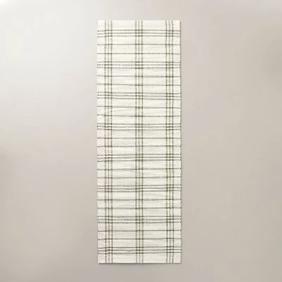 Hearth & Hand With Magnolia Tri-Stripe Plaid Handmade Woven Area Rug Green/Cream - Hearth & Hand™ with Magnolia 6 Hearth & Hand With Magnolia Tri-Stripe Plaid Handmade Woven Area Rug Green/Cream - Hearth & Hand™ with Magnolia - Image 4