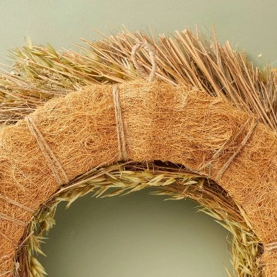 Hearth & Hand With Magnolia 21" Preserved Grass & Lino Wreath - Hearth & Hand™ with Magnolia 5 Hearth & Hand With Magnolia 21" Preserved Grass & Lino Wreath - Hearth & Hand™ with Magnolia - Image 3