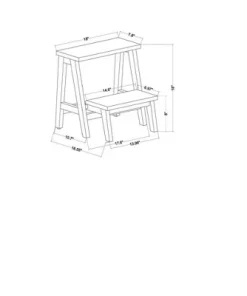Hearth & Hand W/Magnolia Furniture Wood Kitchen Step Stool Natural - Hearth & Hand™ with Magnolia -Hearth Shop GUEST 89dc8cff 3b65 4d98 91ba b97eabcf54ba