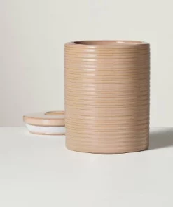 Hearth & Hand With Magnolia 55oz Ribbed Stoneware Canister Blush - Hearth & Hand™ with Magnolia -Hearth Shop GUEST 8ca350b7 cbea 4539 9722 a8cda85b5b57