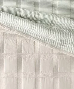 Hearth & Hand With Magnolia Grid Stitched Quilt Taupe/Green/Cream - Hearth & Hand™ with Magnolia 9 Hearth & Hand With Magnolia Grid Stitched Quilt Taupe/Green/Cream - Hearth & Hand™ with Magnolia -Hearth Shop GUEST 925f25ea 2b4f 45a9 9a54 72997a6099e7